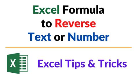 Reverse String Formula in Excel