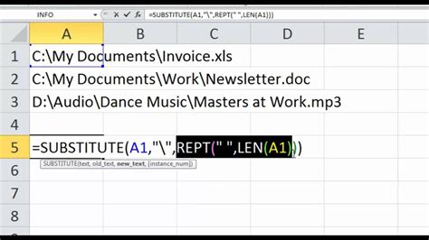 Reversing text in Excel with RIGHT and LEN and REPT and MID functions