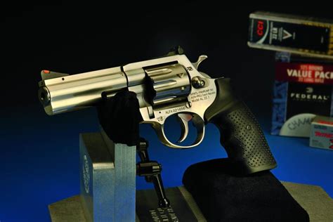 Revolvers, such as the Smith & Wesson Model 10, are known for their simplicity and reliability