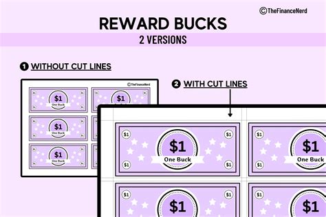 Reward bucks template generator