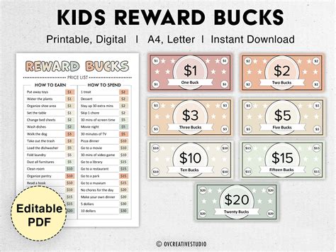 Reward Bucks with Rewards Menu