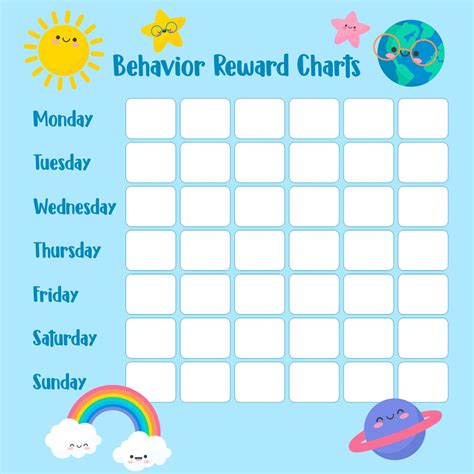 Reward Chart for Behavior