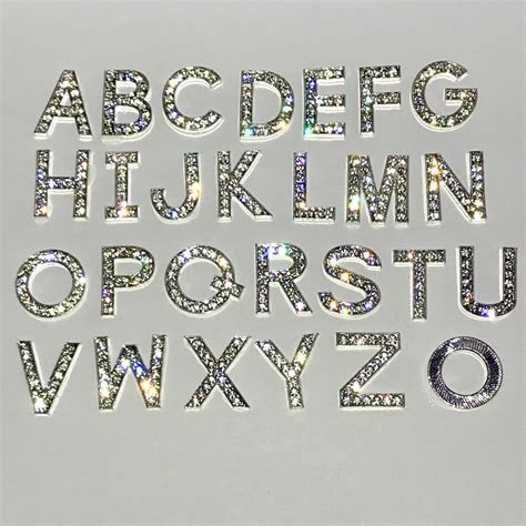 Rhinestone Alphabet Template