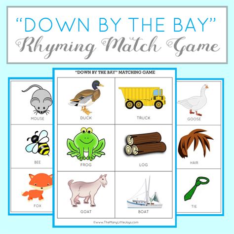 Rhyming games for kids