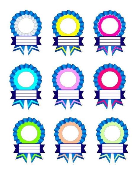 Ribbon Award Template Designs for Schools