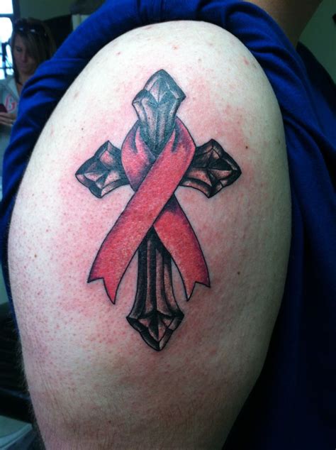 Ribbon Cross Tattoo History