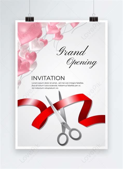 Ribbon Cutting Ceremony Invitation Template