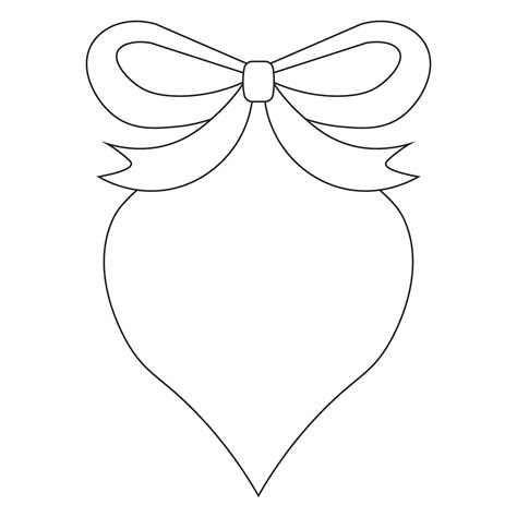 Ribbon Ornament Printable Template