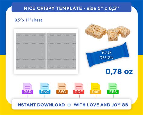 Rice Krispie Treat Template