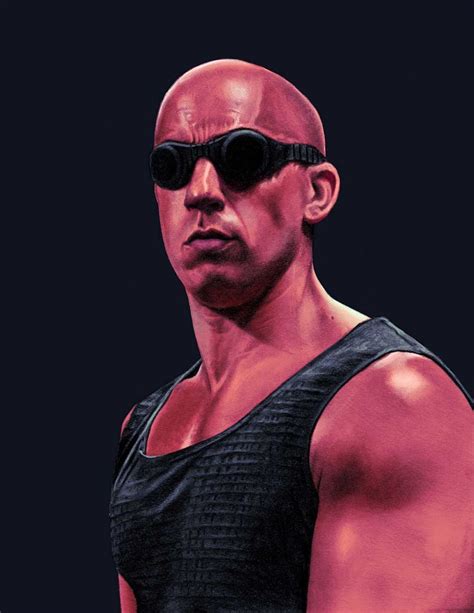 Riddick's portrait from Pitch Black