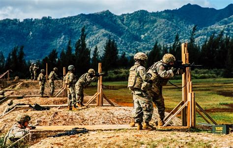 A Marine achieving success in the rifle qualification