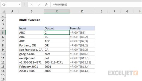 RIGHT and FIND Functions