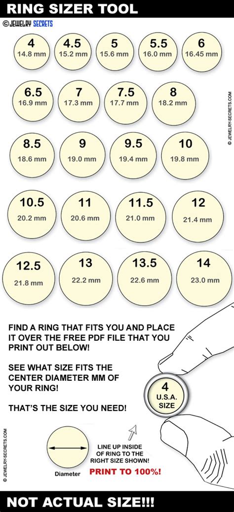 Ring Size Charts