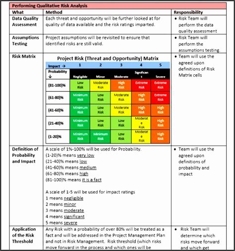 Risk Mitigation Plan Template