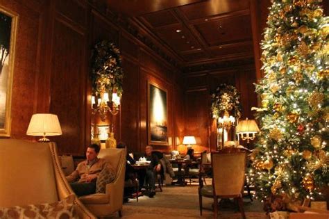 The Ritz-Carlton New York, Central Park's festive lobby