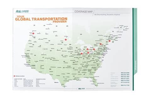 RL Carriers drop-off locations