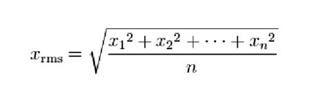 RMS Formula Example