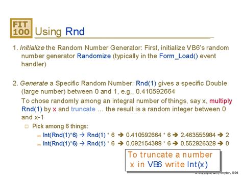 Rnd Function in VBA