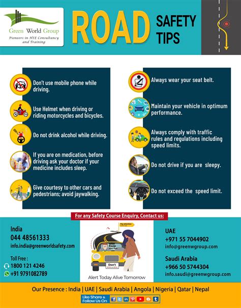 Road safety tips