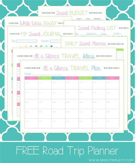 Road Trip Planner Template 4