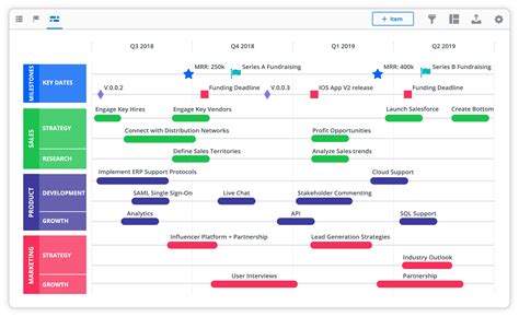 Roadmap Initiatives and Milestones