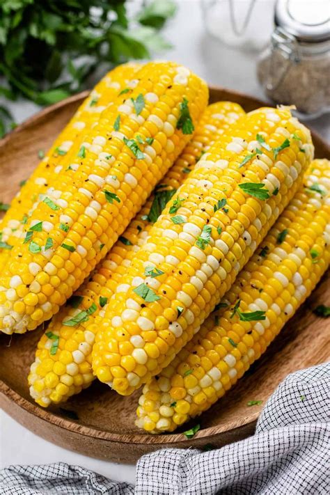 Roasted corn on the cob