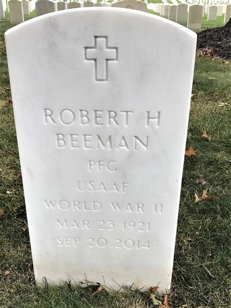 A memorial dedicated to Robert Beeman's life and legacy