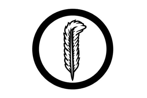 Robert Plant Feather in Circle Symbol