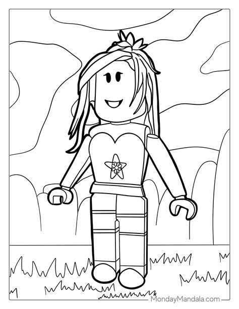 Roblox Character Coloring Page