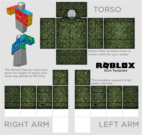 Roblox Military Shirt Template 1