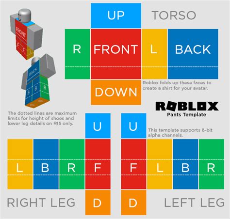 Roblox Pants Template 1