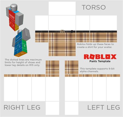 Roblox Template Pants PNG Gallery 1