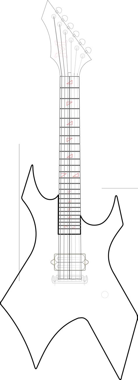 Rock guitar template for kids