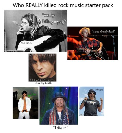 Rock Music Starter Pack Meme