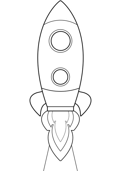 Rocket Template for Kids Learning