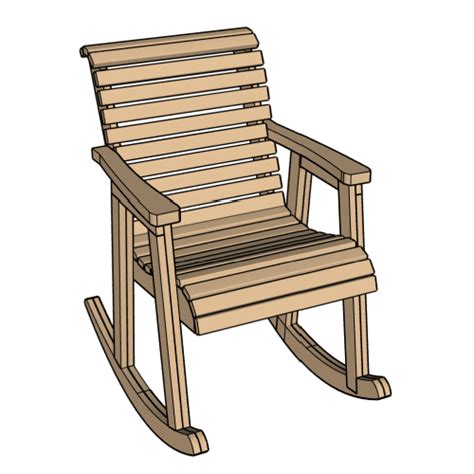 Rocking Chair Rocker Template Design