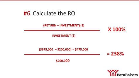 ROI Calculation Sample