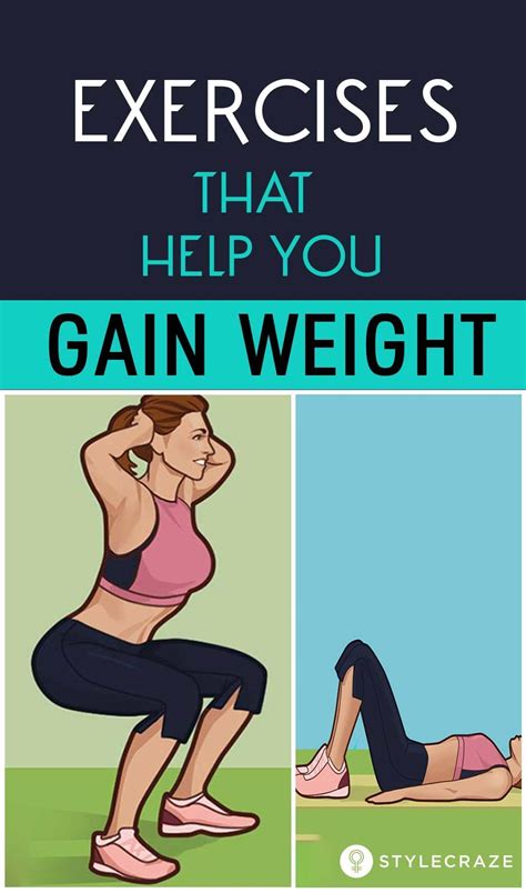 The role of exercise in supporting weight gain