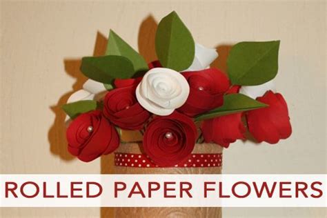 Rolled flower arrangements