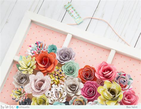 Rolled flower home decor