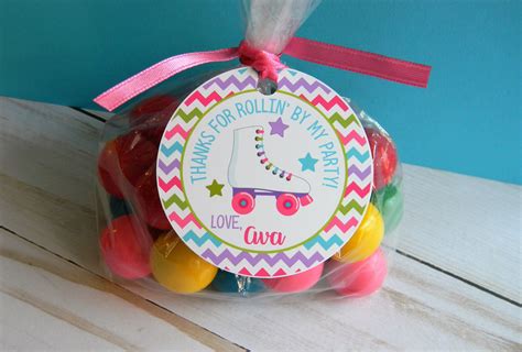 Roller skate birthday party favors