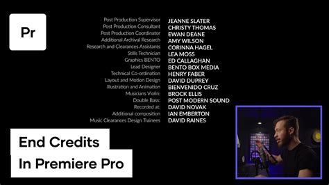 rolling credits premiere pro template