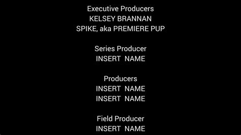 Rolling Credits Template 3