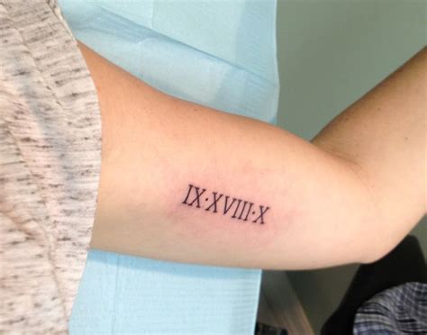 Roman Numeral Tattoo Removal