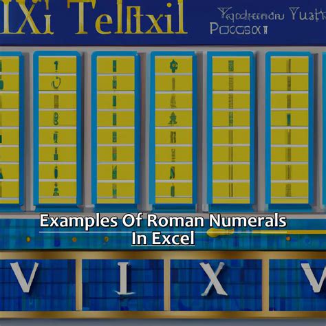 Roman numeral to number excel