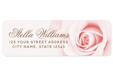 Romantic Address Labels Template