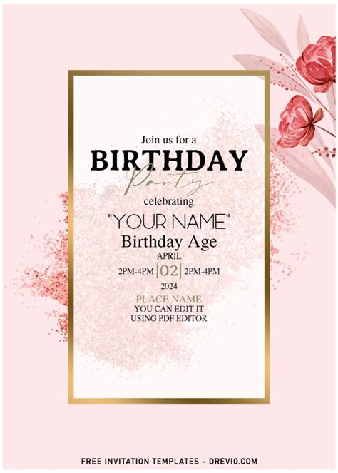 Romantic Birthday Template