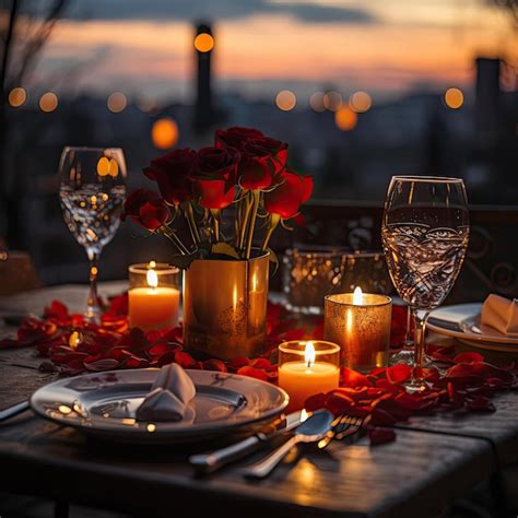 Couple on a romantic dinner date