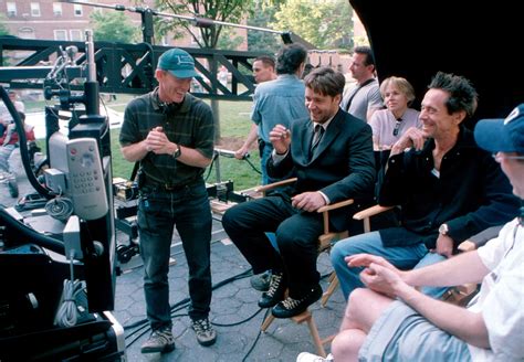 Ron Howard on the set of A Beautiful Mind