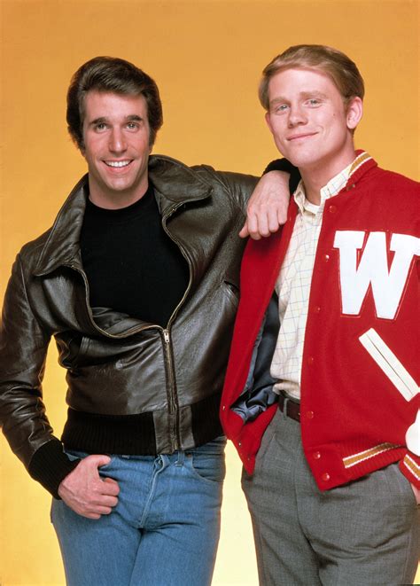 Ron Howard on the set of Happy Days